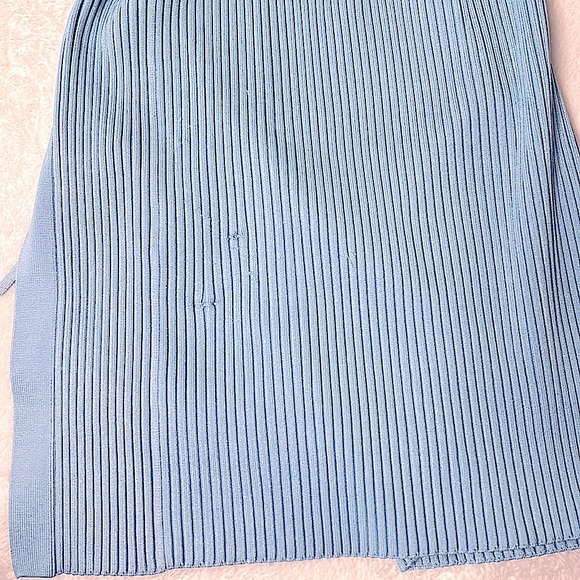 JONATHAN SIMKHAI Ava Blue Lace-Up Stretch-Knit Midi Dress - Picture 7 of 10